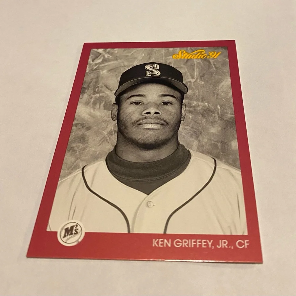Ken Griffey Jr. 1991 Studio Leaf Baseball Card Vintage Collectible